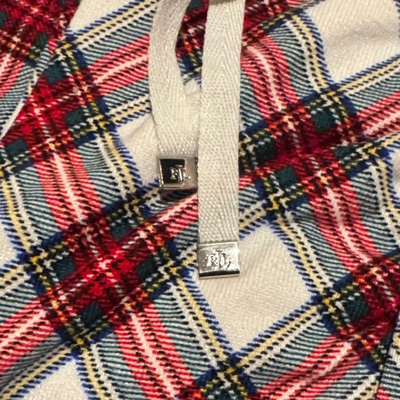 Ralph Lauren Red and Black Plaid Kids Pajama Set - Picture 4 of 14